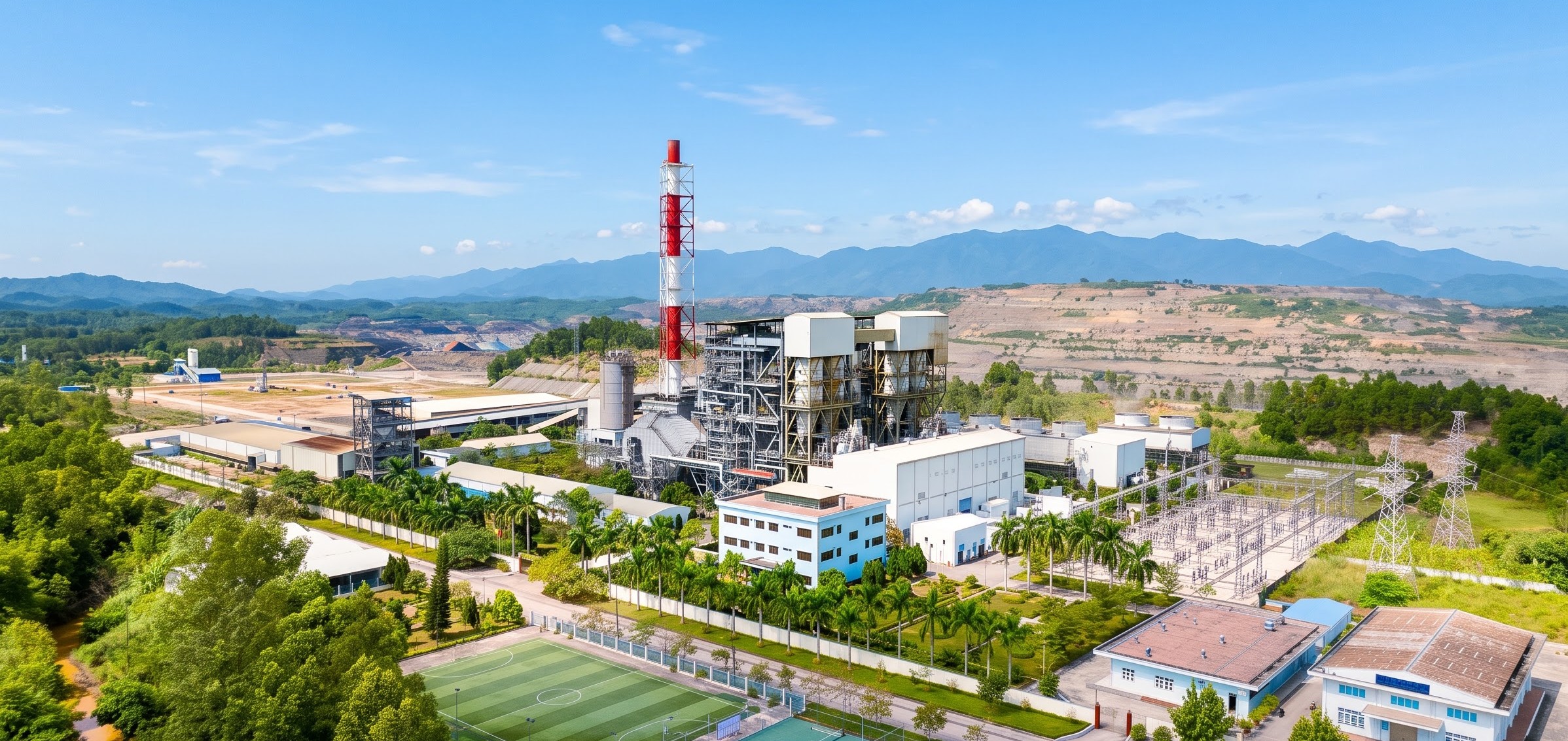 Toàn cảnh Nhà máy Nhiệt điện Na Dương